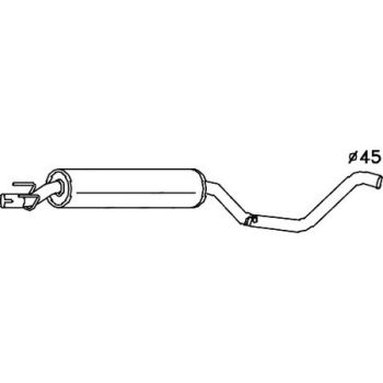 Redback M4997 Muffler fits Holden Combo 01/96-01/02
