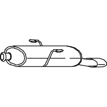 Redback M8215 Mufflers Bolt On fits Peugeot 206 10/99-09/04