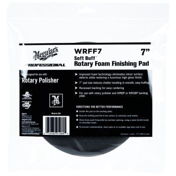 Meguiars Soft Buff Rotary Foam Finishing Pad WRFF7
