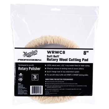 Meguiars Soft Buff Rotary Wool Cutting Pad WRWC8