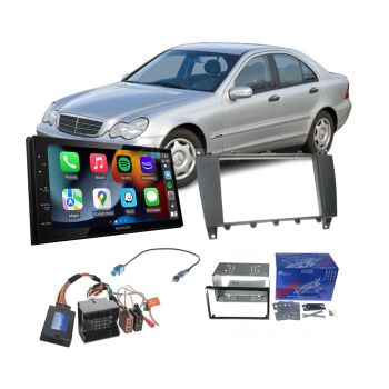Mercedes C-Class 2004-2006 W203 Apple CarPlay Android Auto Head Unit Upgrade Kit