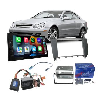 Mercedes CLK 2005-2008 Apple CarPlay Android Auto Head Unit Upgrade Kit