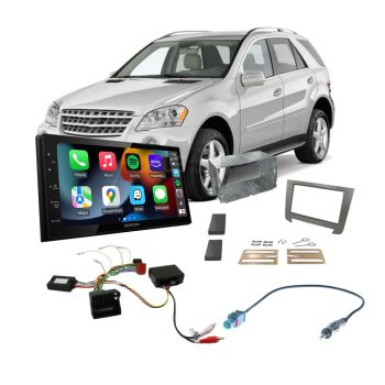 Mercedes M-Class 2005-2011 W164 Apple CarPlay Android Auto Head Unit Upgrade Kit