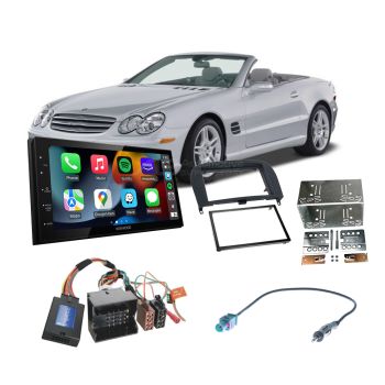 Mercedes SL 2002-2011 R230 Apple CarPlay Android Auto Head Unit Upgrade Kit