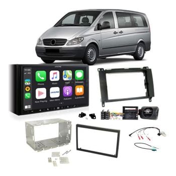 Mercedes Vito 2006-2014 W639 Apple CarPlay Android Auto Head Unit Upgrade Kit