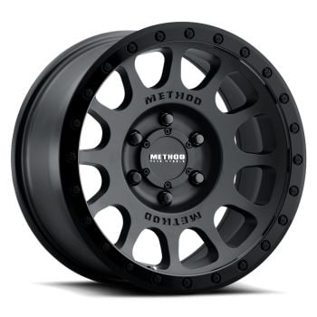 Method Race Wheels MR305 NV 18x9 5x150 +25 Offset Matte Black Gloss Black Lip