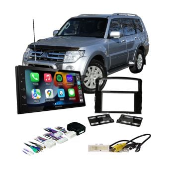 Mitsubishi Pajero 2006-2014 NS NT NW with Rockford Apple CarPlay Android Auto Head Unit Upgrade Kit