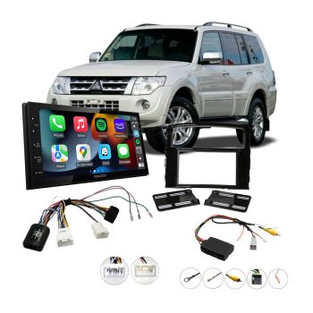 Mitsubishi Pajero 2012-2019 NW NX with Rockford Apple CarPlay Android Auto Head Unit Upgrade Kit