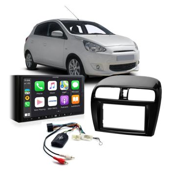 Mitsubishi Mirage 2012- LA Apple CarPlay Android Auto Head Unit Upgrade Kit