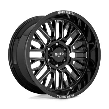 Moto Metal MO802 WARLOCK 20x9 6x114.3 +18 Offset Black Wheel