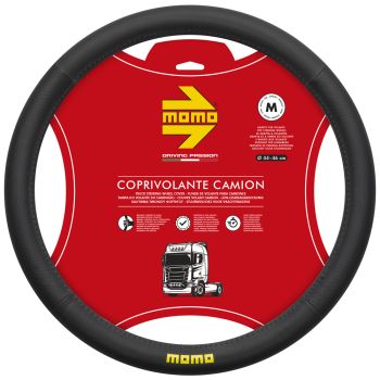 MOMO Truck Easy Steering Wheel Cover Black/Black Medium