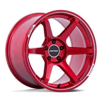 Motegi MR160 BATTLE VI 18x8.5 5x114.3 +35 Offset Red Wheel