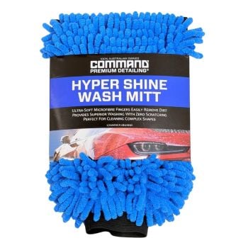 Mothers Hyper Shine Microfibre Noodle Wash Mitt Blue 64CDA110