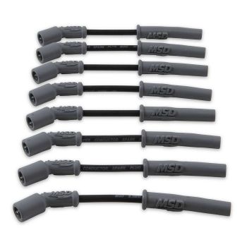 MSD Super Conductor Spark Plug Lead Set 8.5mm Black Holden Commodore V8 LS1 MSD32813