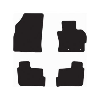 RubberTree Luxury Carpet Car Floor Mats fits Mitsubishi Mirage Hatch 2013-on MT036LXBL