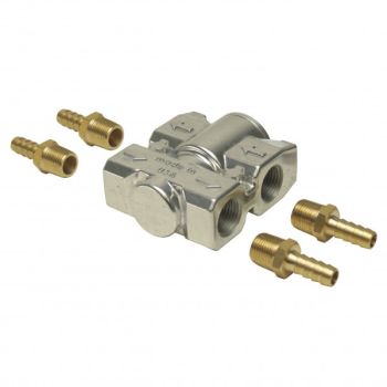 Derale Performance Billet Style Aluminum Fluid Control Thermostat with 3/8" NPT ports 13011