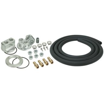 Derale Performance Universal Single Mount Ports Up Universal Oil Filter Relocation Kit Holden/Ford 15748