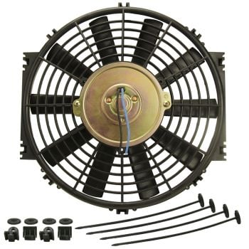 Derale Performance 10" Straight Blade Reversible 625Cfm Electric Fan with Mount Kit 16910