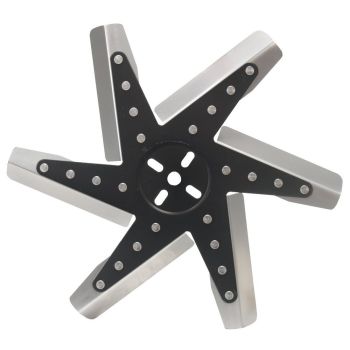 Derale Performance High Performance Flex Fan 15 Inch Stainless Blade Black Hub 19115