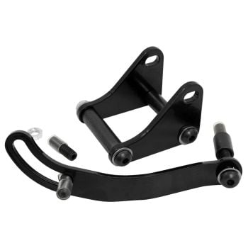 TFI Racing Power Steering Pump Bracket Kit Black Steel Chevrolet Small Block Lwp & Swp 41316