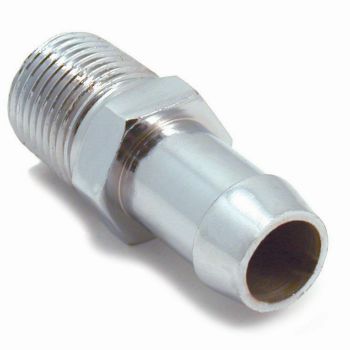 Spectre Performance Heater Hose Fitting 5/8" Barb 1/2" Npt Thread Chrome Chevrolet V8 Small BB Block 5953