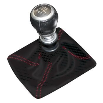 TFI Racing Shift Boot Black with Red Stiching 135mm x 135mm Opening Commodore/Subaru 6286