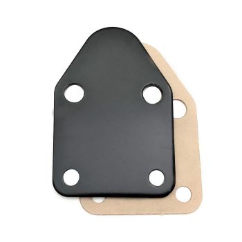 TFI Racing Fuel Pump Block Off Plate Small Block Chev Black 66-217
