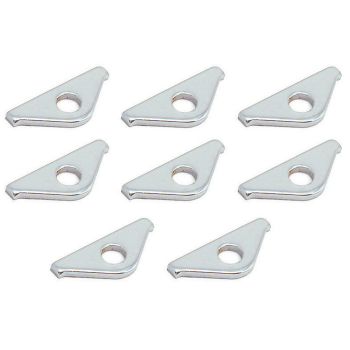 TFI Racing Valve Cover Mini Hold Down Tabs 1-1/2" 38mm Long Chrome Steel Set 8 66-494