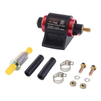 Derale Performance Universal In Line Fuel Pump Gasoline 130LPH 4-7 PSI 72000
