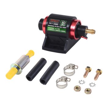 Derale Performance Universal In Line Fuel Pump Diesel 130LPH 4-7 PSI 72003