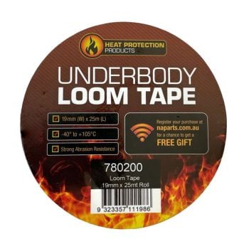 Heat Protection Products Underbody Loom Tape 19mm x 25m roll Black 780200