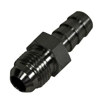 Derale Performance Straight Hose Fitting -6AN Male Thread x 3/8 Barb Hose Tail End 98204