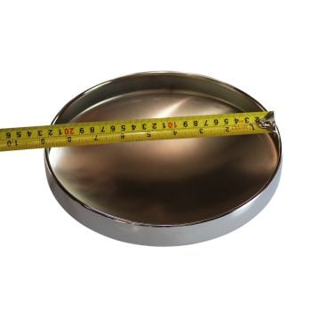 TFI Racing Baby Moon Chrome Steel Centre Hub Cap Steel Smoothie 8-5/16" ID x 2-1/2" High CF-10200