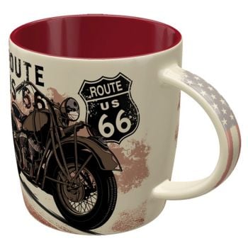 Nostalgic Art 330ml Ceramic Mug Route 66 Bike NA43061