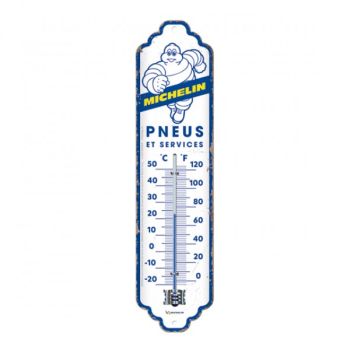 Nostalgic Art Thermometer Michelin Pneus & Services Cdeg+Fdeg 6.5cm x 28cm In Hang Sell NA80365