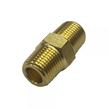 TFI Racing Brass Hex Nipple 1/8" 9.7mm Male BSP Thread P2701