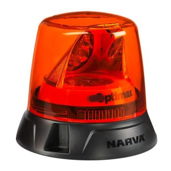 Narva 85660A Optimax LED Rotator Beacon 10-33V Fixed Mount Amber Sae