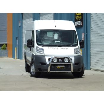 ECB Textura Black Nudge Bar Series 2 fits Fiat Ducato 12/07-08/11 NB7FI05SYM