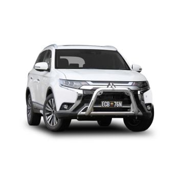 ECB Black Ripple Nudge Bar fits Mitsubishi Outlander ZL 06/18-07/21 NBM230SYB