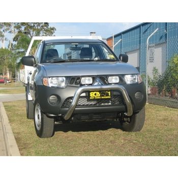 ECB Black Ripple Nudge Bar fits Mitsubishi Triton ML Excl GLX 07/06-08/09 NBM41SYB