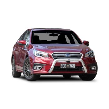 ECB Silver Hammertone Nudge Bar fits Subaru Liberty MY19 12/18-12/20 NBS150SYZ