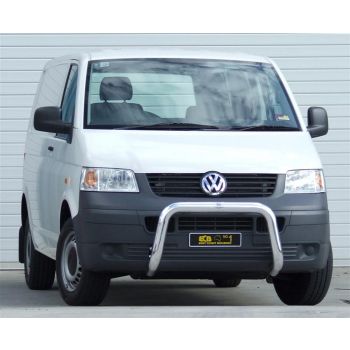 ECB Black Ripple Nudge Bar fits Volkswagen Transporter 07/07-03/10 NBV02SYB