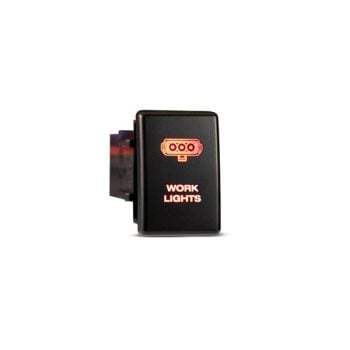 Bushranger NHWA04C100RRWL In-Cabin OEM Style Switch Work Light Vertical Factory Blank fits Holden Colorado 12-19/Isuzu MUX 12-21
