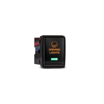 Bushranger NHWA04N200AGDL In-Cabin OEM Style Switch Driving Light Vertical Factory Blank fits Nissan Navara 2015-on