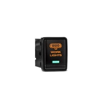 Bushranger NHWA04N200AGWL In-Cabin OEM Style Switch Work Light Vertical Factory Blank fits Nissan Navara 2015-on