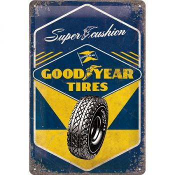 Nostalgic Art Good Year Tires Super Cushion 3D Metal Reproduction Sign 20cm x 30cm NA22267