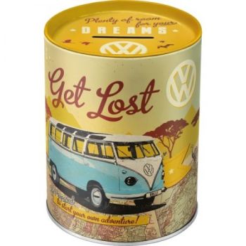 Nostalgic Art Money Box Oil Can VW Get Lost NA31003
