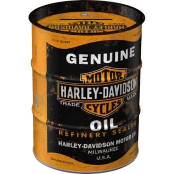 Nostalgic Art Money Box Oil Can Harley Davidson Genuine Oil NA31507