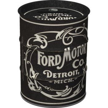 Nostalgic Art Money Box Oil Can Ford Motor Vintage Logo NA31518
