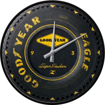 Nostalgic Art Wall Clock Goodyear Wheel 30cm NA51085